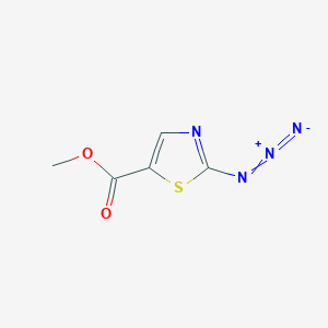 molecular formula C5H4N4O2S B2518011 Methyl 2-azido-1,3-thiazole-5-carboxylate CAS No. 2361643-51-6