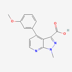 4-(3-Methoxyphenyl)-1-methyl-1H-pyrazolo[3,4-b]pyridine-3-carboxylic acid
