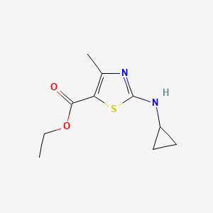 Ethyl 2-(cyclopropylamino)-4-methyl-1,3-thiazole-5-carboxylate