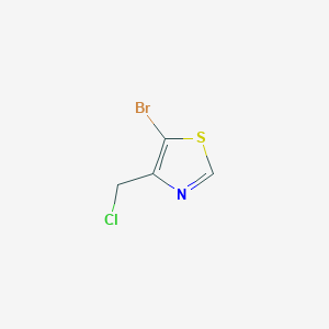 molecular formula C4H3BrClNS B2518033 5-Bromo-4-(chloromethyl)-1,3-thiazole CAS No. 1936260-42-2