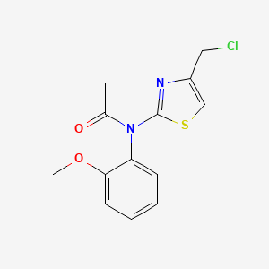 N-[4-(chloromethyl)-1,3-thiazol-2-yl]-N-(2-methoxyphenyl)acetamide