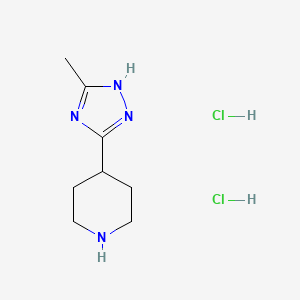 4-(5-methyl-1H-1,2,4-triazol-3-yl)piperidine dihydrochloride