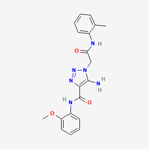 5-amino-N-(2-methoxyphenyl)-1-{2-[(2-methylphenyl)amino]-2-oxoethyl}-1H-1,2,3-triazole-4-carboxamide