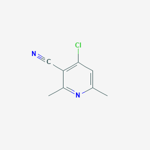molecular formula C8H7ClN2 B2518059 4-Chloro-2,6-dimethylpyridine-3-carbonitrile CAS No. 91591-61-6