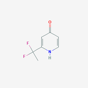molecular formula C7H7F2NO B2518063 2-(1,1-Difluoroethyl)pyridin-4-OL CAS No. 1783722-86-0