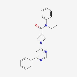 N-ethyl-N-phenyl-1-(6-phenylpyrimidin-4-yl)azetidine-3-carboxamide