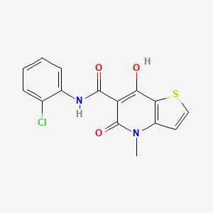 N-(2-chlorophenyl)-7-hydroxy-4-methyl-5-oxo-4,5-dihydrothieno[3,2-b]pyridine-6-carboxamide