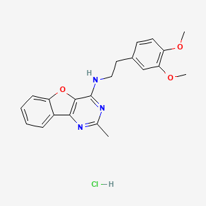 N-(3,4-dimethoxyphenethyl)-2-methylbenzofuro[3,2-d]pyrimidin-4-amine hydrochloride