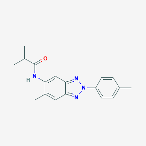 molecular formula C18H20N4O B251808 N-(6-Methyl-2-p-tolyl-2H-benzotriazol-5-yl)-isobutyramide 