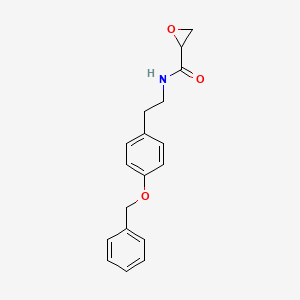 molecular formula C18H19NO3 B2518081 N-[2-(4-Phenylmethoxyphenyl)ethyl]oxirane-2-carboxamide CAS No. 2418662-08-3