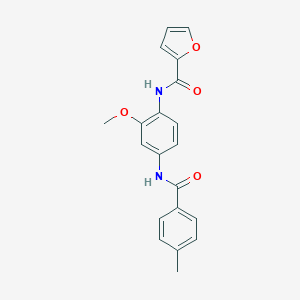 N-{2-methoxy-4-[(4-methylbenzoyl)amino]phenyl}-2-furamide