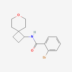 2-bromo-N-(7-oxaspiro[3.5]nonan-1-yl)benzamide