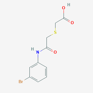 molecular formula C10H10BrNO3S B2518144 2-({[(3-Bromophenyl)carbamoyl]methyl}sulfanyl)acetic acid CAS No. 914630-14-1