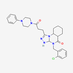 4-[(2-chlorophenyl)methyl]-1-[3-oxo-3-(4-phenylpiperazin-1-yl)propyl]-4H,5H-[1,2,4]triazolo[4,3-a]quinazolin-5-one