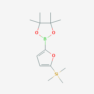 Trimethyl(5-(4,4,5,5-tetramethyl-1,3,2-dioxaborolan-2-YL)furan-2-YL)silane