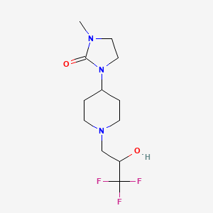 1-Methyl-3-[1-(3,3,3-trifluoro-2-hydroxypropyl)piperidin-4-yl]imidazolidin-2-one