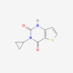 molecular formula C9H8N2O2S B2518185 3-cyclopropylthieno[3,2-d]pyrimidine-2,4(1H,3H)-dione CAS No. 1239771-70-0
