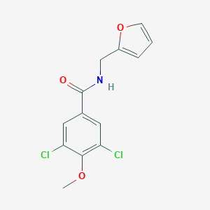 molecular formula C13H11Cl2NO3 B251819 3,5-dichloro-N-(2-furylmethyl)-4-methoxybenzamide 