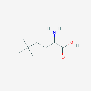 molecular formula C8H17NO2 B2518190 2-Amino-5,5-dimethylhexanoic acid CAS No. 142886-10-0