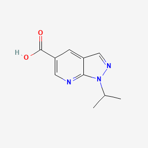 molecular formula C10H11N3O2 B2518196 1-isopropyl-1H-pyrazolo[3,4-b]pyridine-5-carboxylic acid CAS No. 923689-61-6