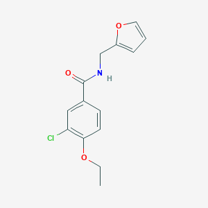 molecular formula C14H14ClNO3 B251820 3-chloro-4-ethoxy-N-(furan-2-ylmethyl)benzamide 