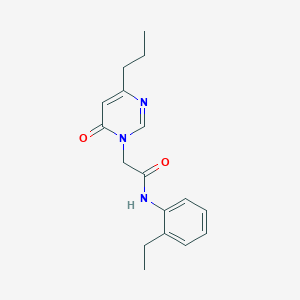 molecular formula C17H21N3O2 B2518207 N-(2-ethylphenyl)-2-(6-oxo-4-propylpyrimidin-1(6H)-yl)acetamide CAS No. 1172766-30-1