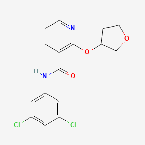 N-(3,5-dichlorophenyl)-2-((tetrahydrofuran-3-yl)oxy)nicotinamide