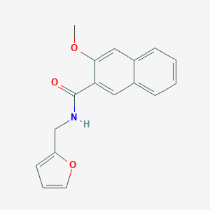 molecular formula C17H15NO3 B251822 N-(2-furylmethyl)-3-methoxy-2-naphthamide 
