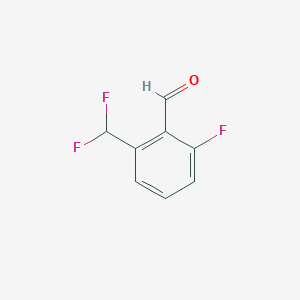 molecular formula C8H5F3O B2518227 2-(二氟甲基)-6-氟苯甲醛 CAS No. 1785431-84-6