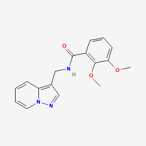 molecular formula C17H17N3O3 B2518236 2,3-dimethoxy-N-(pyrazolo[1,5-a]pyridin-3-ylmethyl)benzamide CAS No. 1396557-74-6