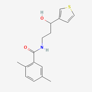 N-(3-hydroxy-3-(thiophen-3-yl)propyl)-2,5-dimethylbenzamide