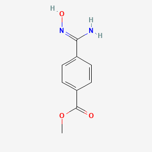 molecular formula C9H10N2O3 B2518246 Methyl 4-[(Z)-amino(hydroxyimino)methyl]benzoate CAS No. 184778-33-4; 65695-05-8