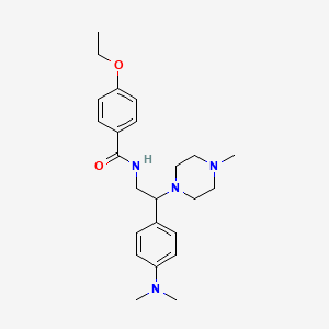 molecular formula C24H34N4O2 B2518264 N-(2-(4-(dimethylamino)phenyl)-2-(4-methylpiperazin-1-yl)ethyl)-4-ethoxybenzamide CAS No. 946218-24-2
