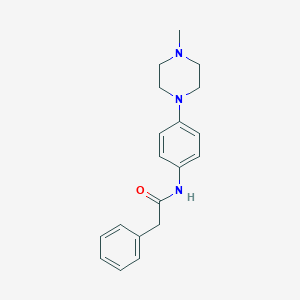 molecular formula C19H23N3O B251829 N-[4-(4-methylpiperazin-1-yl)phenyl]-2-phenylacetamide 