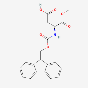 molecular formula C20H19NO6 B2518294 Fmoc-d-asp-ome CAS No. 368443-82-7