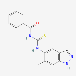 N-[(6-methyl-1H-indazol-5-yl)carbamothioyl]benzamide