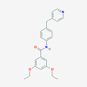 molecular formula C23H24N2O3 B251830 3,5-diethoxy-N-[4-(4-pyridinylmethyl)phenyl]benzamide 