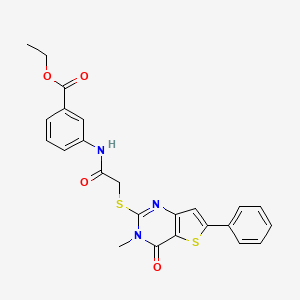 molecular formula C24H21N3O4S2 B2518312 1-{2-[(3,4-dimethylphenyl)amino]-2-oxoethyl}-6-oxo-N-phenyl-1,6-dihydropyridazine-3-carboxamide CAS No. 1105252-10-5