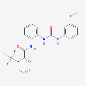 N-(2-(3-(3-methoxyphenyl)ureido)phenyl)-2-(trifluoromethyl)benzamide