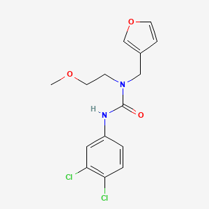 molecular formula C15H16Cl2N2O3 B2518317 3-(3,4-二氯苯基)-1-(呋喃-3-基甲基)-1-(2-甲氧基乙基)脲 CAS No. 1421483-17-1