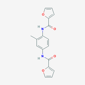 molecular formula C17H14N2O4 B251832 N-[4-(2-furoylamino)-2-methylphenyl]-2-furamide 