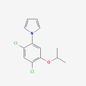 molecular formula C13H13Cl2NO B2518332 1-(2,4-dichloro-5-isopropoxyphenyl)-1H-pyrrole CAS No. 338966-98-6