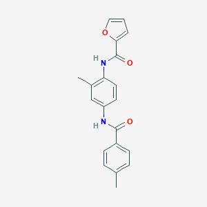 molecular formula C20H18N2O3 B251834 N-{2-methyl-4-[(4-methylbenzoyl)amino]phenyl}-2-furamide 