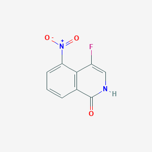 molecular formula C9H5FN2O3 B2518392 4-Fluoro-5-nitro-2H-isoquinolin-1-one CAS No. 2253640-10-5
