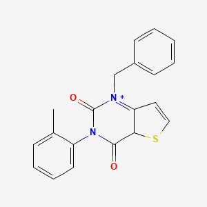 molecular formula C20H16N2O2S B2518408 1-benzyl-3-(2-methylphenyl)-1H,2H,3H,4H-thieno[3,2-d]pyrimidine-2,4-dione CAS No. 1326865-12-6