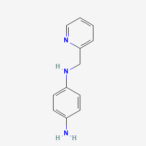 molecular formula C12H13N3 B2518415 N1-(2-Pyridinylmethyl)-1,4-benzenediamine CAS No. 408365-68-4
