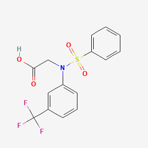 N-(phenylsulfonyl)-N-[3-(trifluoromethyl)phenyl]glycine
