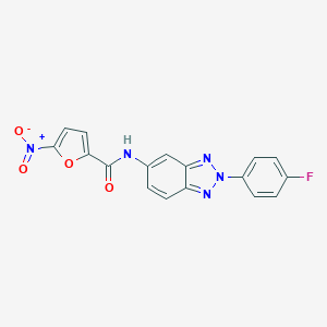molecular formula C17H10FN5O4 B251843 N-[2-(4-fluorophenyl)-2H-benzotriazol-5-yl]-5-nitrofuran-2-carboxamide 