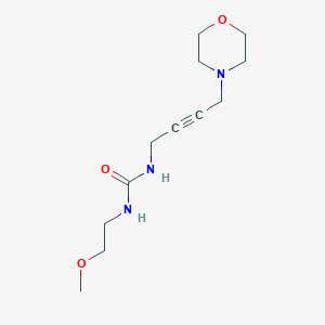 molecular formula C12H21N3O3 B2518453 1-(2-Methoxyethyl)-3-(4-morpholinobut-2-yn-1-yl)urea CAS No. 1396784-24-9