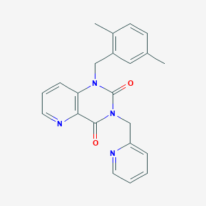 molecular formula C22H20N4O2 B2518467 1-(2,5-二甲基苄基)-3-(吡啶-2-基甲基)吡啶并[3,2-d]嘧啶-2,4(1H,3H)-二酮 CAS No. 941952-65-4